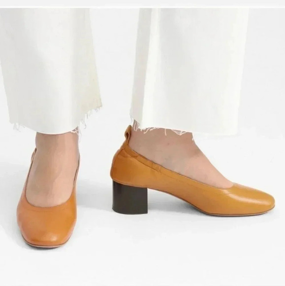 Everlane The Italian Leather Day  Heel - honey yellow - Picture 1 of 10